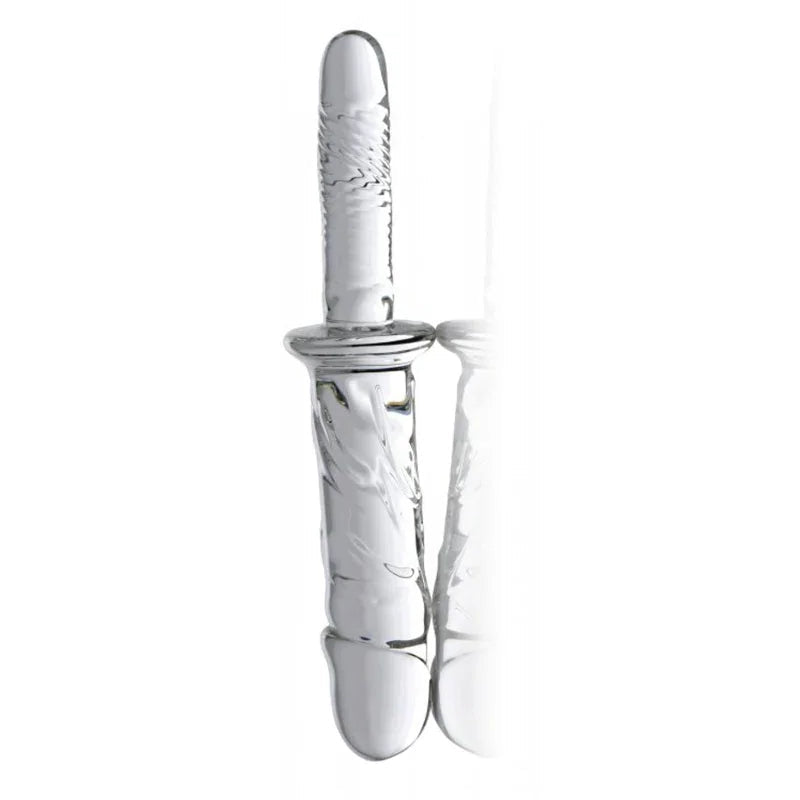 Brutus Glass Dildo Thruster - Clear - MyPleasure
