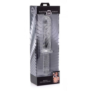 Brutus Glass Dildo Thruster - Clear - MyPleasure