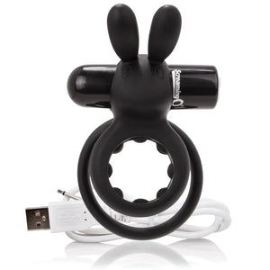 Charged Ohare Rechargeable Rabbit Vibe - Black - MyPleasure