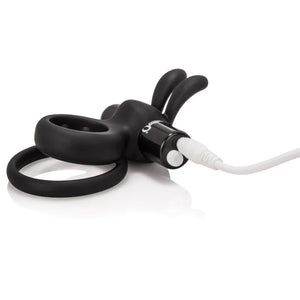 Charged Ohare Rechargeable Rabbit Vibe - Black - MyPleasure