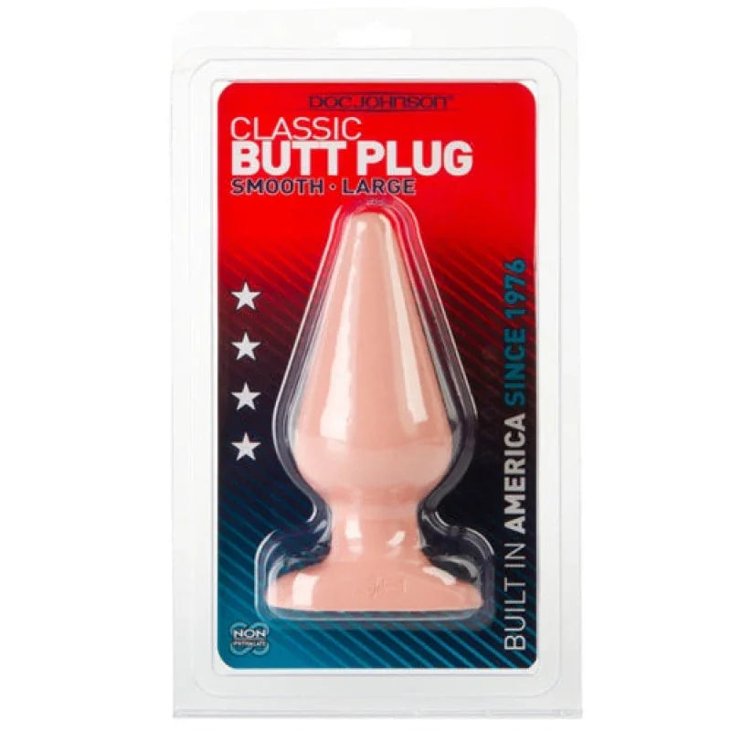 Classic Butt Plug Smooth - Large - White - MyPleasure