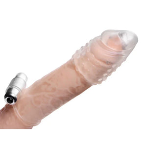 Clear Sensations Penis Extender Vibro Sleeve With Bullet - MyPleasure