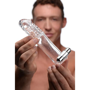 Clear Sensations Penis Extender Vibro Sleeve With Bullet - MyPleasure