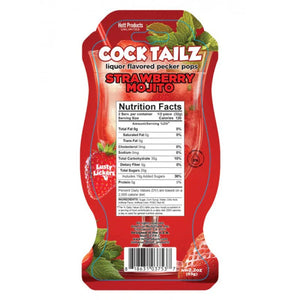 Cocktailz Strawberry Mojito Pecker Pop - MyPleasure