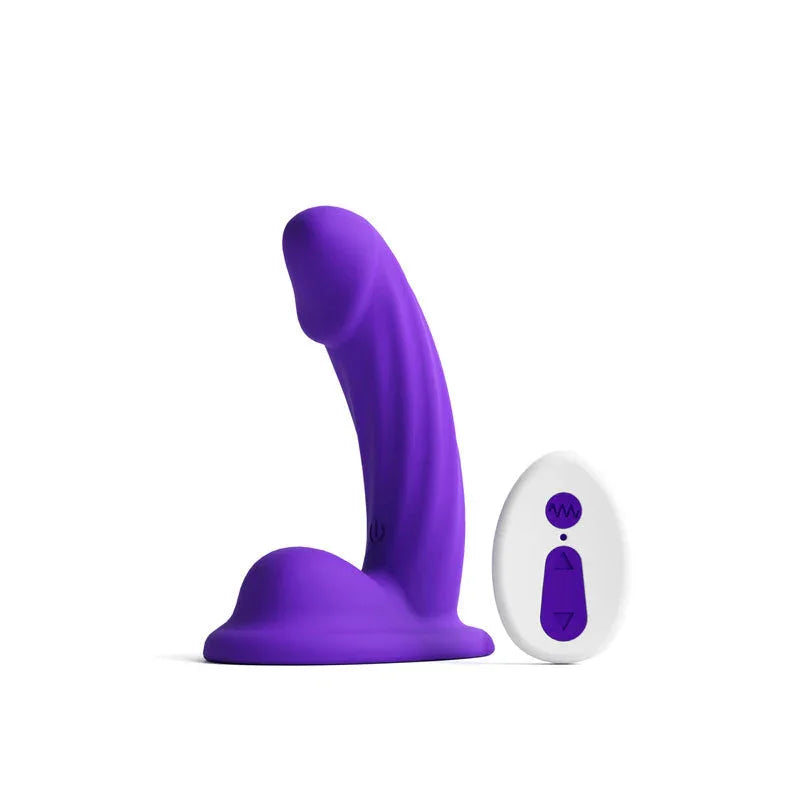 Colours Curve Vibrating 5" Dildo - Purple - MyPleasure