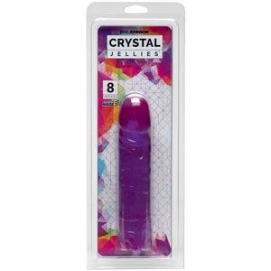 Crystal Jellies Classic Dong 8 Inch - Purple - MyPleasure