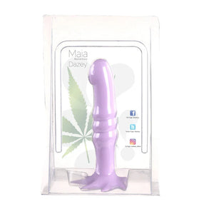 Dazey Cannabis Leaf Dong Purple 420 Series - Pastel Purple - MyPleasure