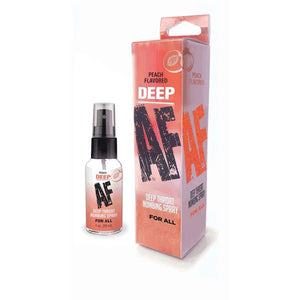 Deep Af Numbing Throat Spray 1 Oz - Peach - MyPleasure