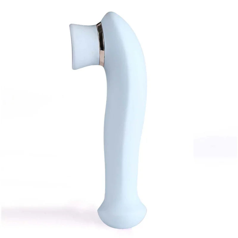 Destiny 15-Function Rechargeable Vibrating - Suction Wand - Blue