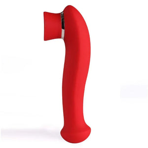 Destiny 15-Function Rechargeable Vibrating - Suction Wand - Cherry Red - MyPleasure