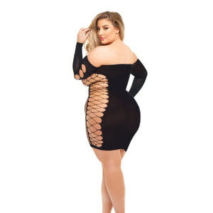 Diamond Drippin Dress - Queen Size - Black - MyPleasure