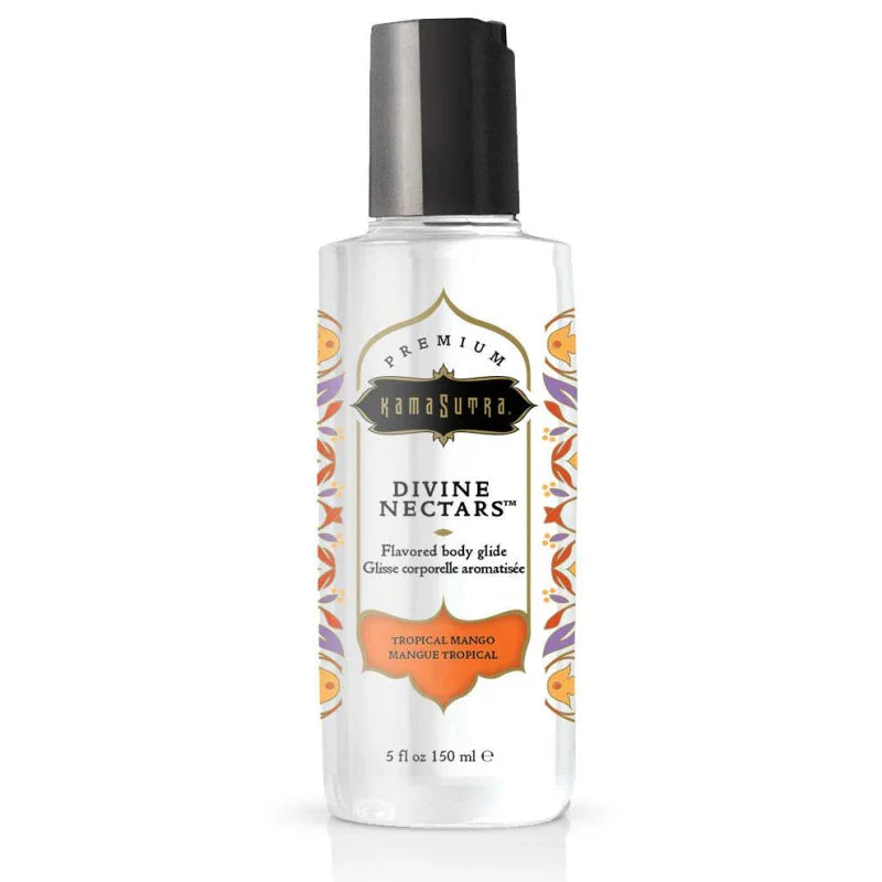 Divine Nectars Flavored Body Glide - Tropical Mango - 5 Fl Oz. 150ml - MyPleasure