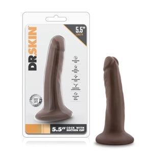 Dr. Skin - 5.5 Inch Cock With Suction Cup - Chocolate - MyPleasure