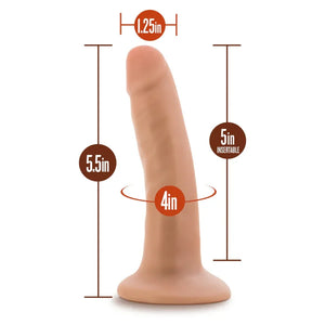 Dr. Skin - 5.5 Inch Cock With Suction Cup - Vanilla - MyPleasure