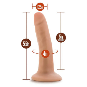 Dr. Skin - 5.5 Inch Cock With Suction Cup - Vanilla - MyPleasure