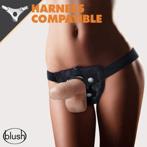 Dr. Skin Glide - 7 Inch Self Lubricating Dildo With Balls - Vanilla - MyPleasure