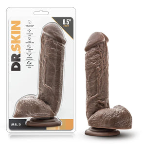 Dr. Skin - Mr. D - 8.5 Inch Dildo - Chocolate - MyPleasure