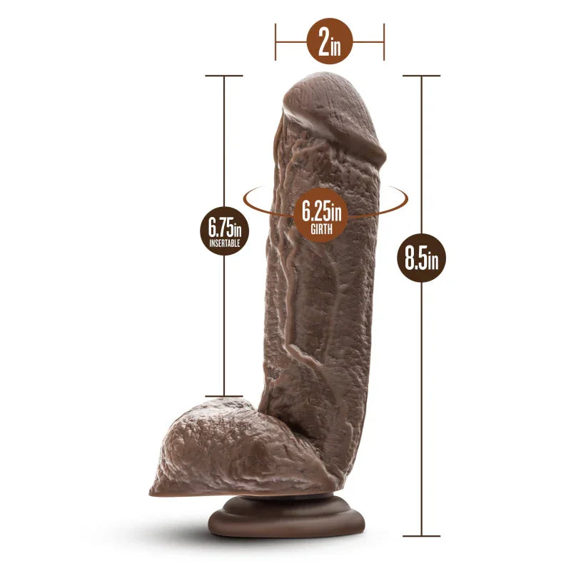 Dr. Skin - Mr. Magic - 9 Inch Dildo - Chocolate - MyPleasure