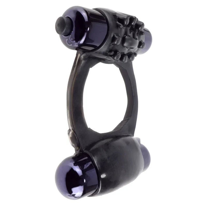Fantasy C-Ringz Duo-Vibrating Super Ring Black - MyPleasure