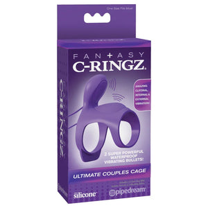 Fantasy C-Ringz Ultimate Couples Cage - Purple - MyPleasure
