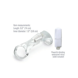 Fantasy X-Tensions Vibrating Cock Sling - Clear - MyPleasure