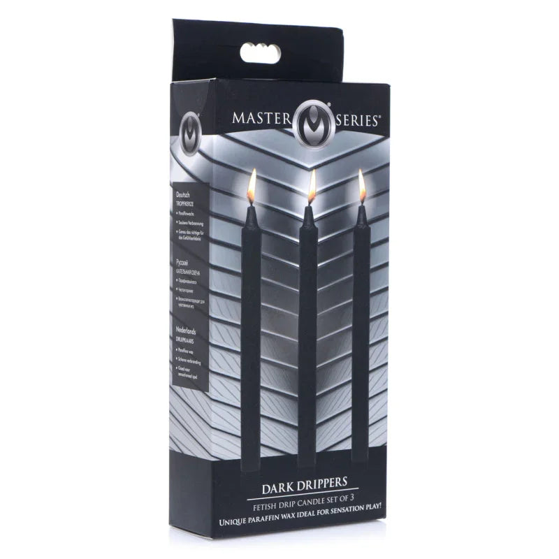 Fetish Drip Candles 3pk - Black - MyPleasure