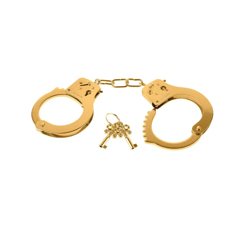 Fetish Fantasy Gold Metal Cuffs - Gold - MyPleasure