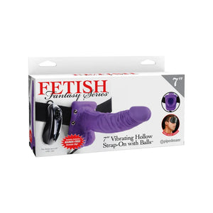 Fetish Fantasy Series 7-Inch Vibrating Hollow Strap-on With Balls - MyPleasure