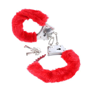 Fetish Fantasy Series Beginner's Furry Cuffs - Red - MyPleasure