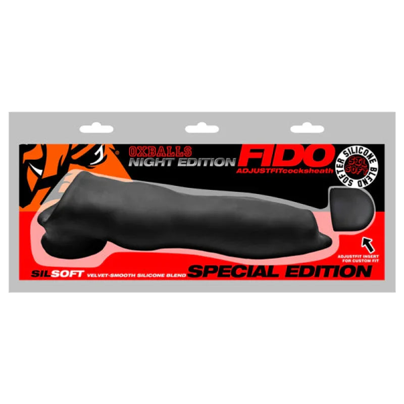 Fido Velvet Smooth Beast Cocksheath - Black - MyPleasure