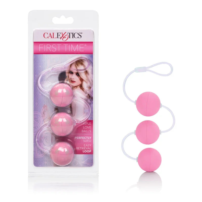 First Time Love Balls Triple Lovers - Pink - MyPleasure
