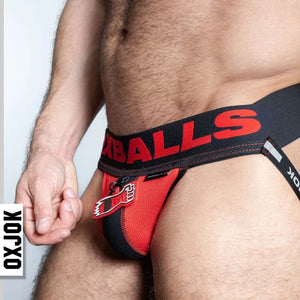 Fisterjock 3d Fist Tagger Jock Black/red Small - MyPleasure