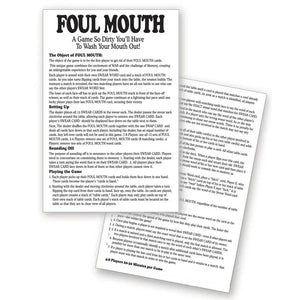Foul Mouth Card Game - MyPleasure