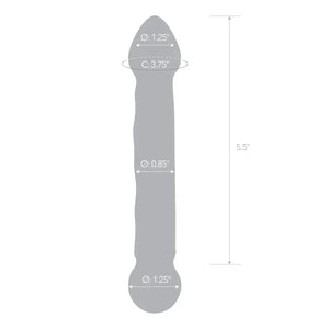 Full Tip Textured 6.5 Glass Dildo - MyPleasure
