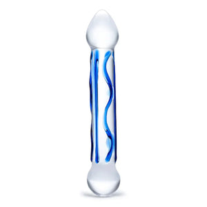 Full Tip Textured 6.5 Glass Dildo - MyPleasure