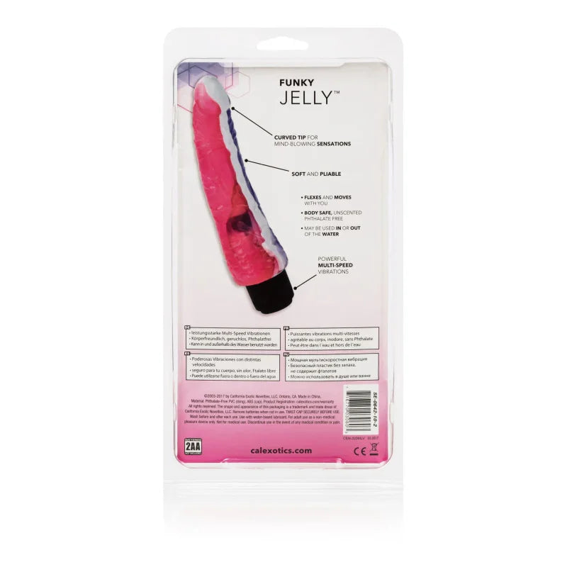 Funky Jelly Vibe 7.5 Inches - Pink/purple - MyPleasure