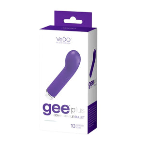 Gee Plus Rechargeable Mini Vibe - Into You Indigo - MyPleasure