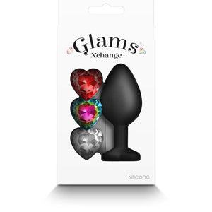 Glams Xchange Heart - Medium - Black - MyPleasure