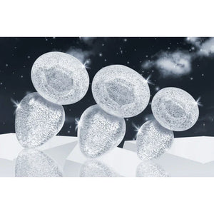 Glitter Gem Anal Plug Set - Silver - MyPleasure