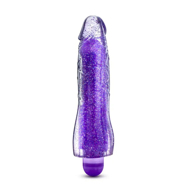 Glow Dicks - Molly Glitter Vibrator - Purple MyPleasure Glow Dicks - Molly Glitter Vibrator - Purple MyPleasure