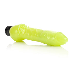 Glow-in-the-Dark Jelly Penis Vibe 7 Inches - Green - MyPleasure