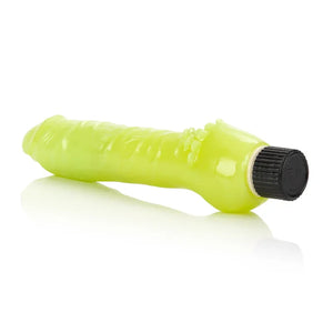 Glow-in-the-Dark Jelly Penis Vibe 7 Inches - Green - MyPleasure