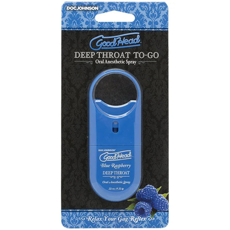 Goodhead - Deep Throat Spray to-Go - Blue Raspberry - .33 Oz. - MyPleasure