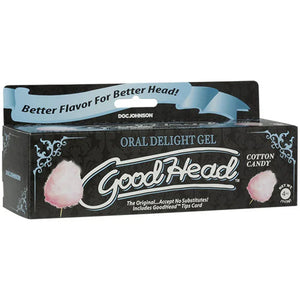 Goodhead - Oral Delight Gel - 4 Oz Tube - Cotton Candy - MyPleasure