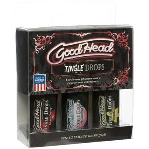 Goodhead - Tingle Drops- 3-Pack - French Vanilla, Cotton Candy, Sweet Cherry - MyPleasure