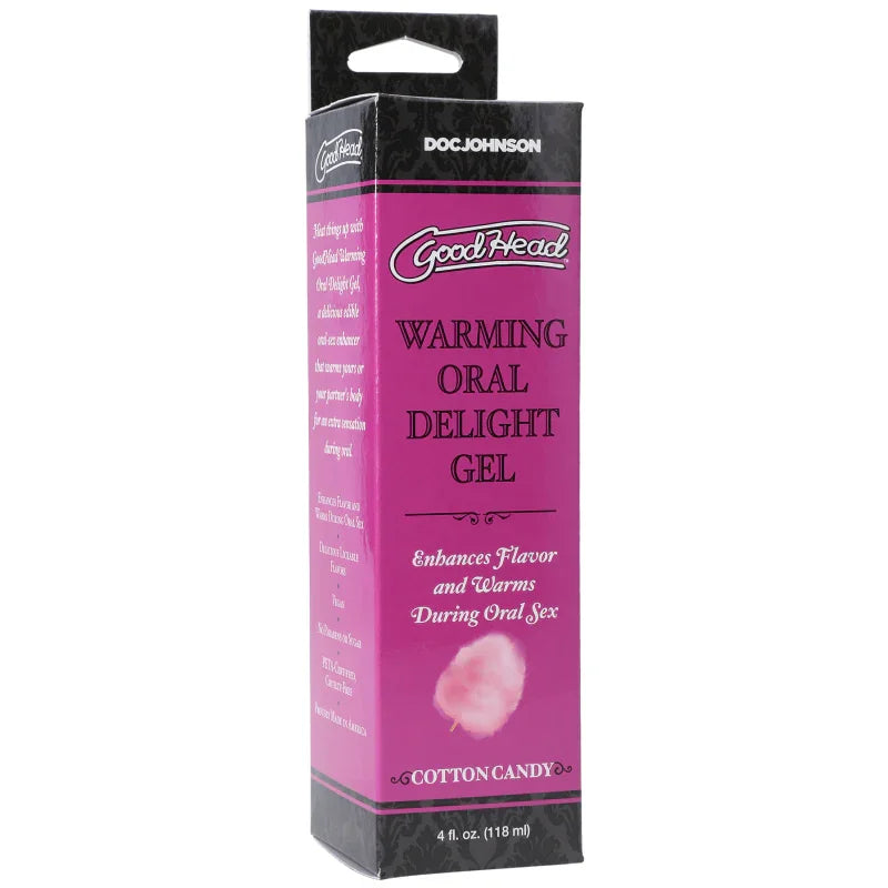 Goodhead - Warming Oral Delight Gel - Cotton Candy - 4 Fl. Oz. - MyPleasure