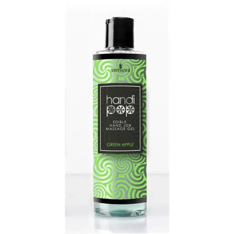 Handi Pop Handjob Massage Gel - Green Apple - 4.2 Oz. - MyPleasure