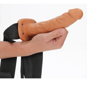 Hollow Strap-on Without Balls 8 Inch - Flesh - MyPleasure