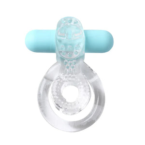 Jayden Vibrating Erection Enhancer Ring - Clear - MyPleasure