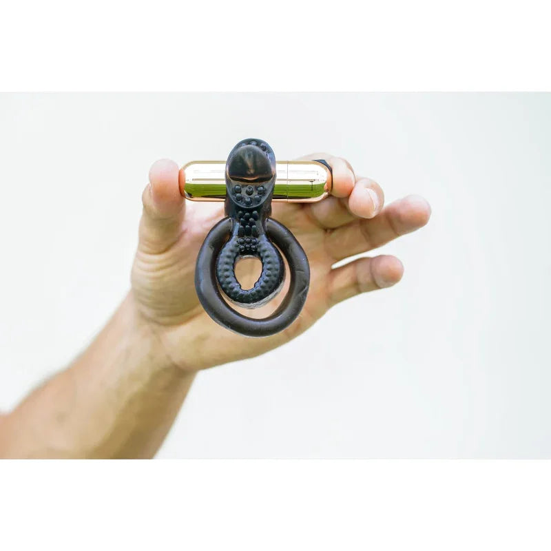 Jayden Vibrating Erection Enhancer Ring - Rose Gold